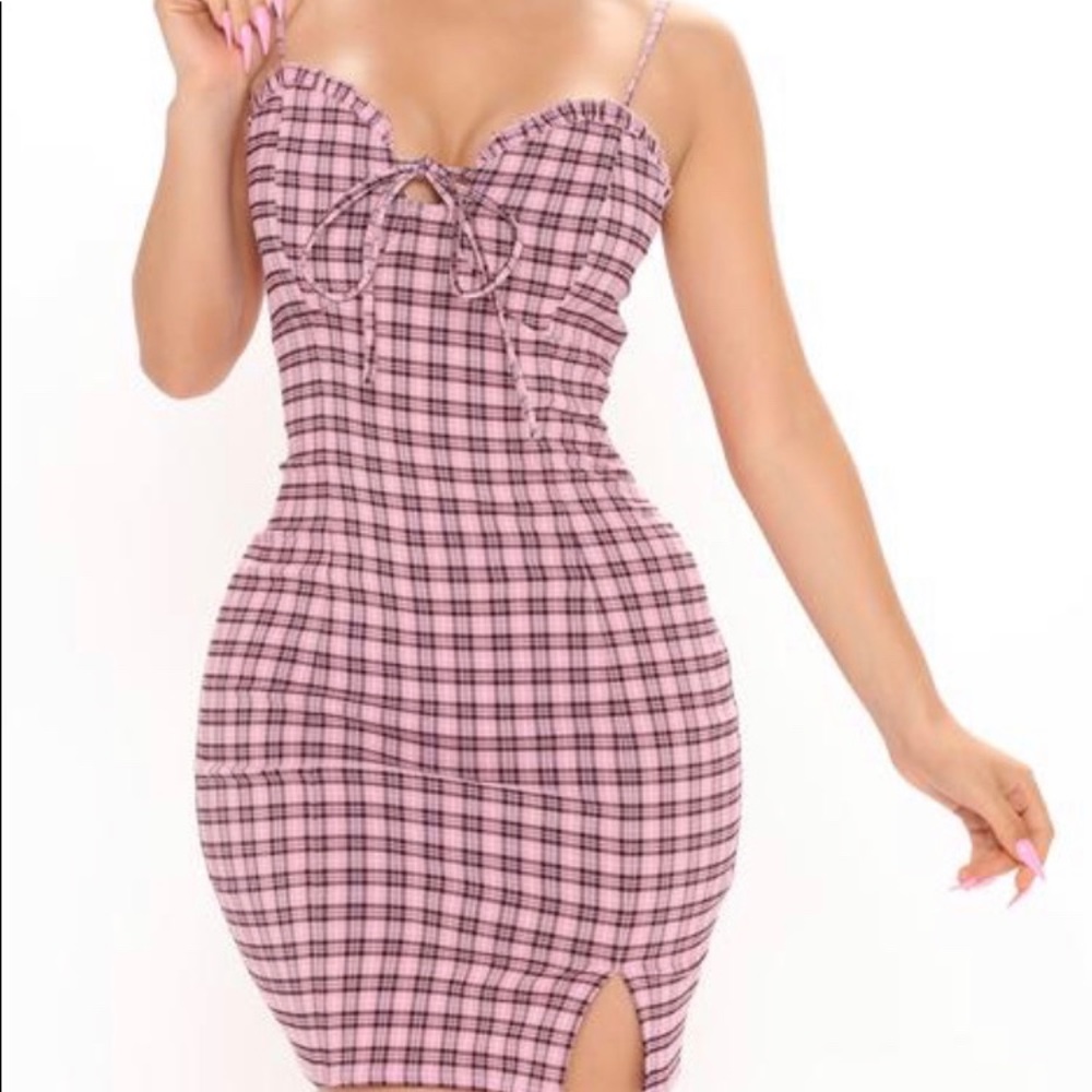FASHION NOVA plaid dress